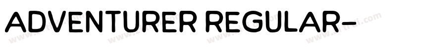 Adventurer Regular字体转换